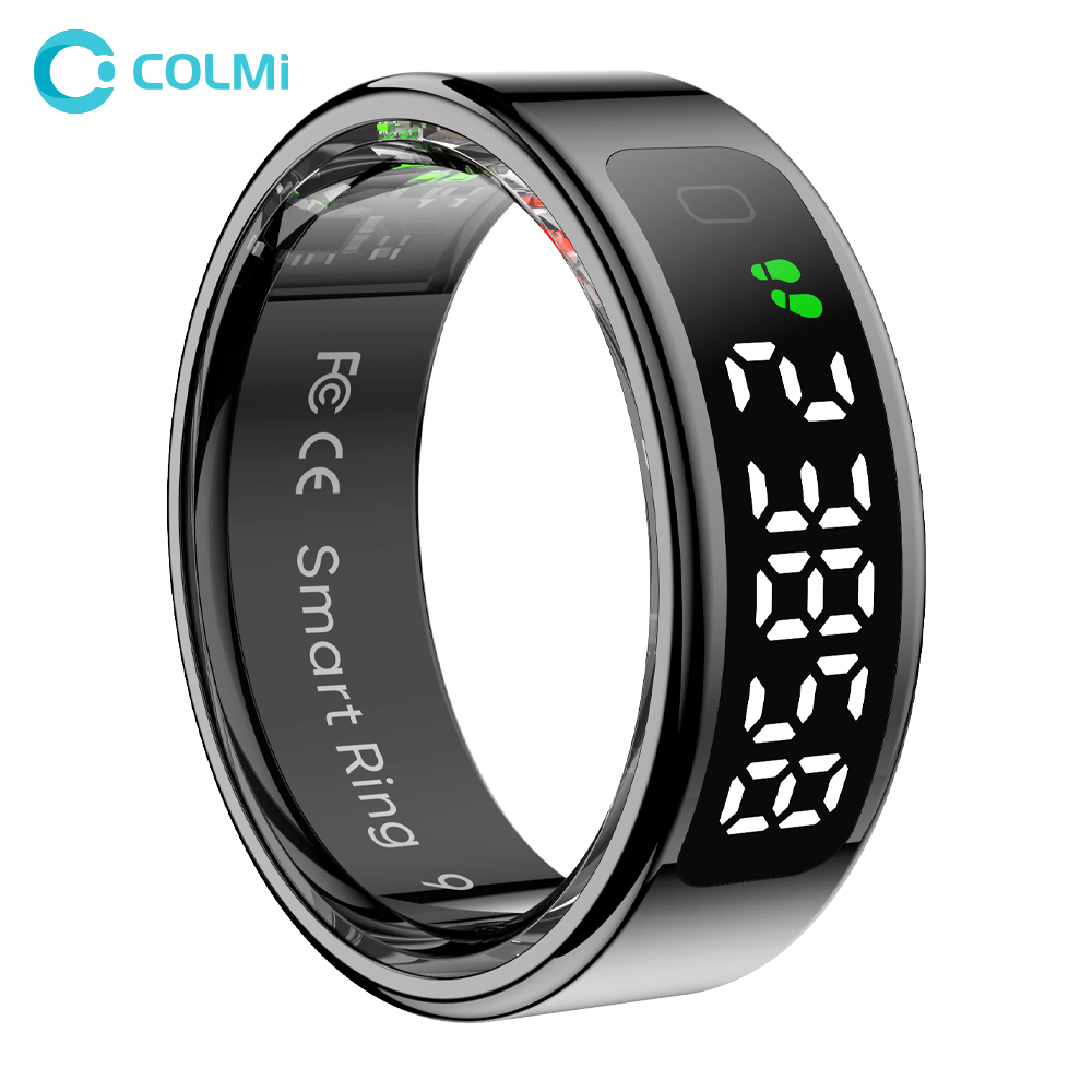 Smart Ring Health Tracker Heart Rate Sleep - COLMI R12 حلقة ذكية مع شاشة