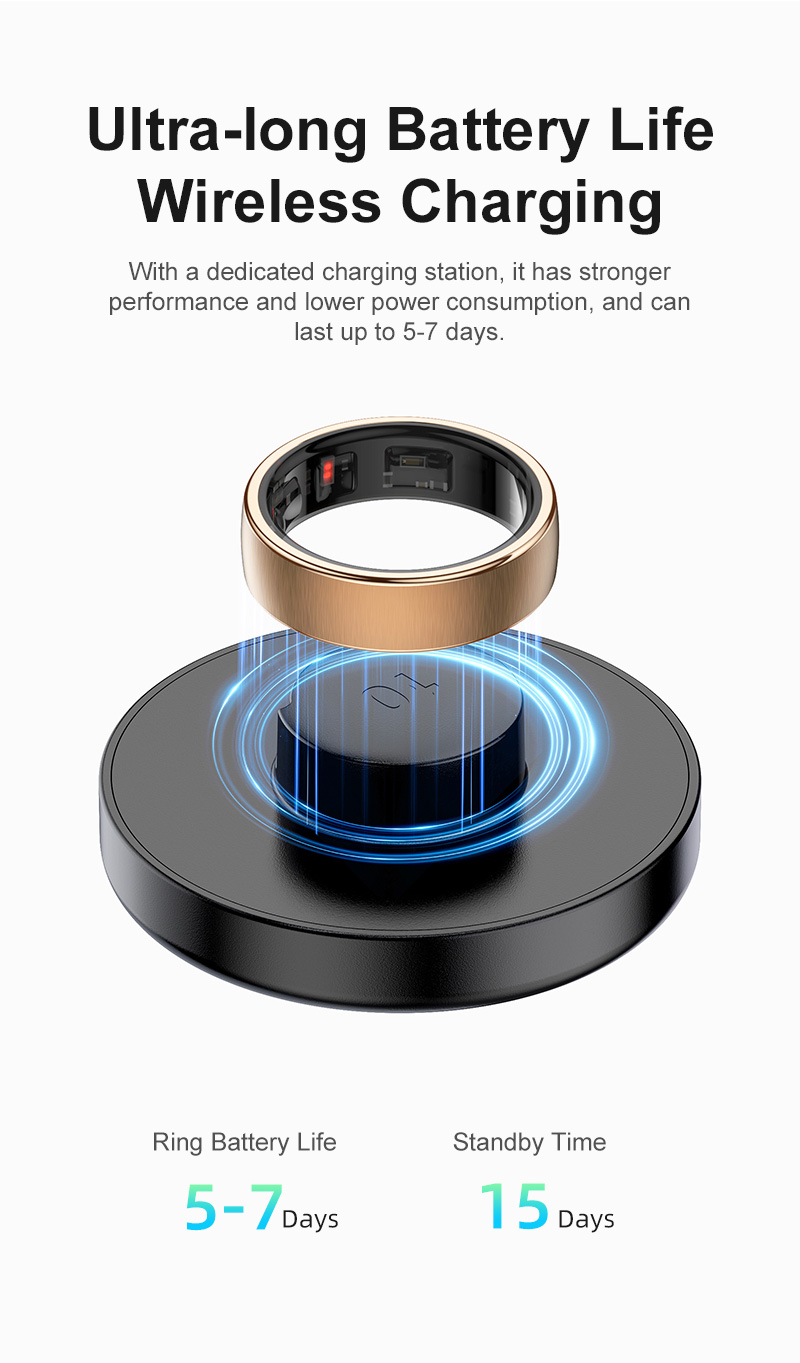 Smart Ring Step Calorie Fitness Monitor - سمارتنج R10، جهاز مراقبة الصحة والنوم