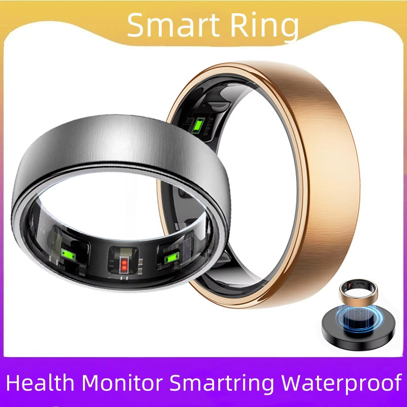 Smart Ring Step Calorie Fitness Monitor - خاتم ذكي R10 للرجال والنساء، مع