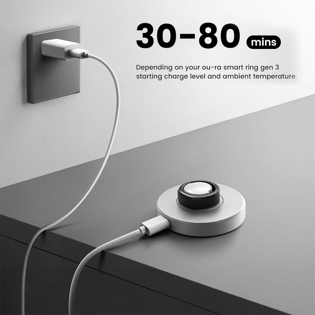 قاعدة شحن لاسلكية محمولة للخوا - مراجعة Smart Ring Wireless Magnetic Charger Dock وسعره