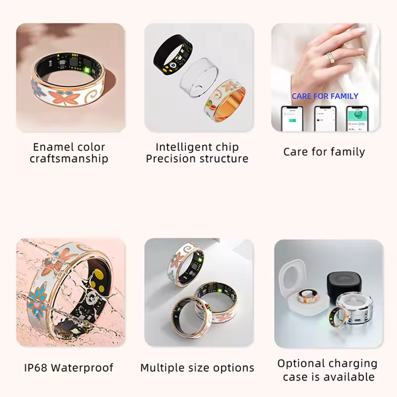خاتم ذكي R18 بسعة 20 مللي أمبي - مراجعة Smart Ring Step Calorie Fitness Monitor وسعره