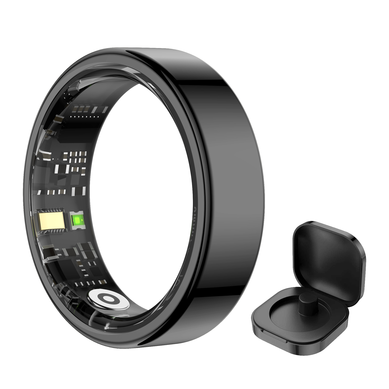 خاتم ذكي لمراقبة الصحة ومعدل ض - مراجعة Smart Ring Step Calorie Fitness Monitor وسعره