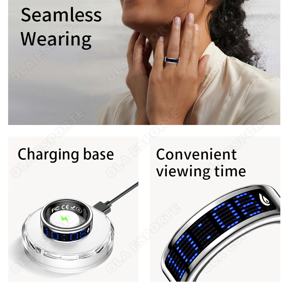 خاتم ذكي جديد 2026 مع ميزة تذك - مراجعة Smart Ring Step Calorie Fitness Monitor وسعره