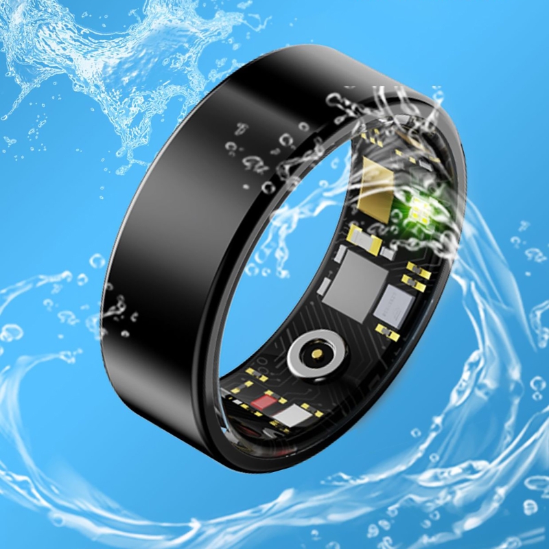 خاتم ذكي لمراقبة معدل ضربات ال - مراجعة Smart Ring Health Tracker Heart Rate Sleep وسعره