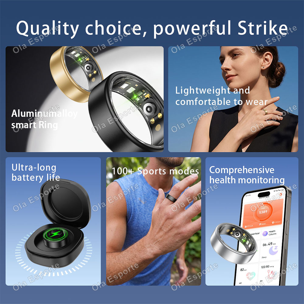 خاتم ذكي للرجال والنساء، يقيس  - مراجعة Smart Ring Step Calorie Fitness Monitor وسعره
