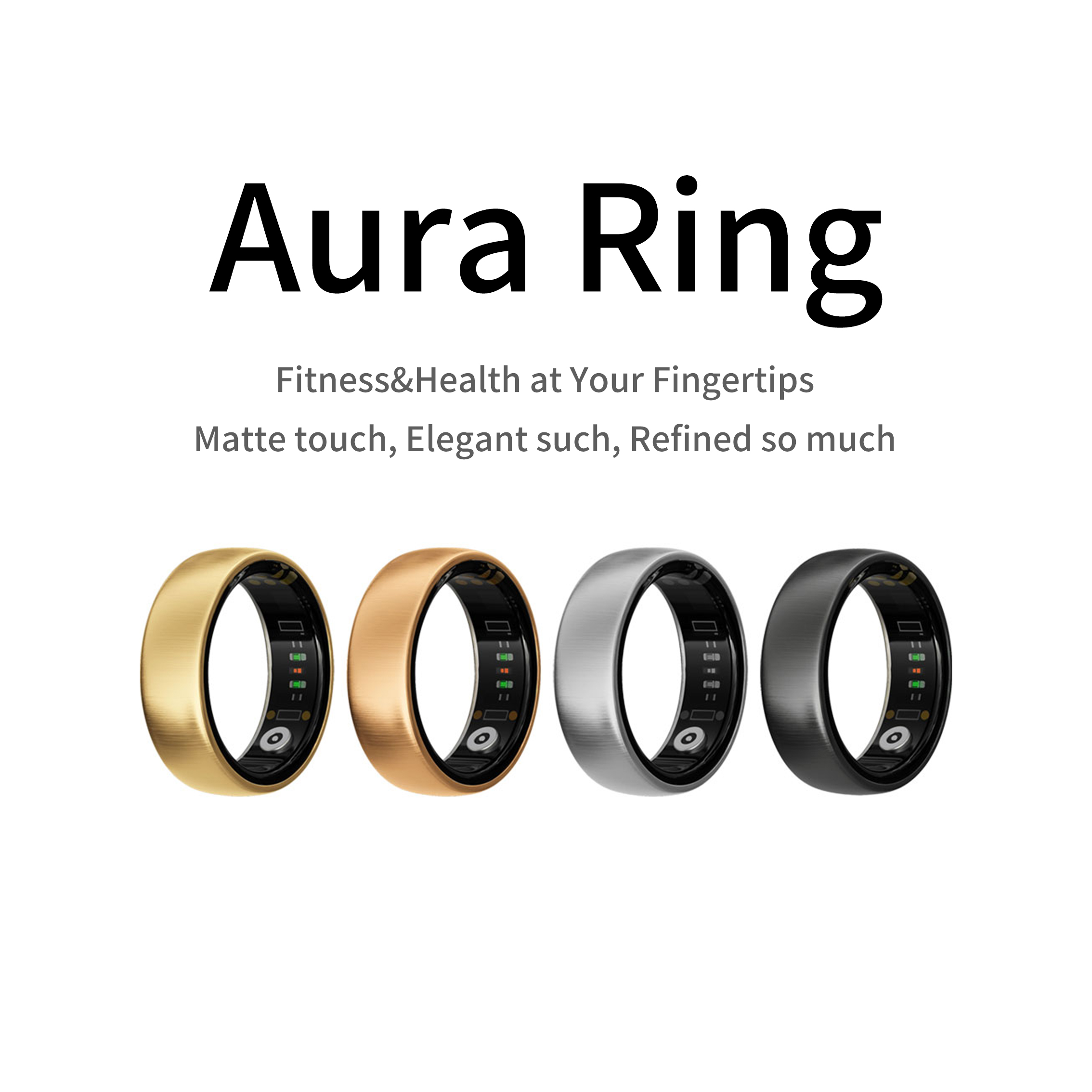 خاتم ذكي AURA مات للرياضة والل - مراجعة Smart Ring Health Tracker Heart Rate Sleep وسعره