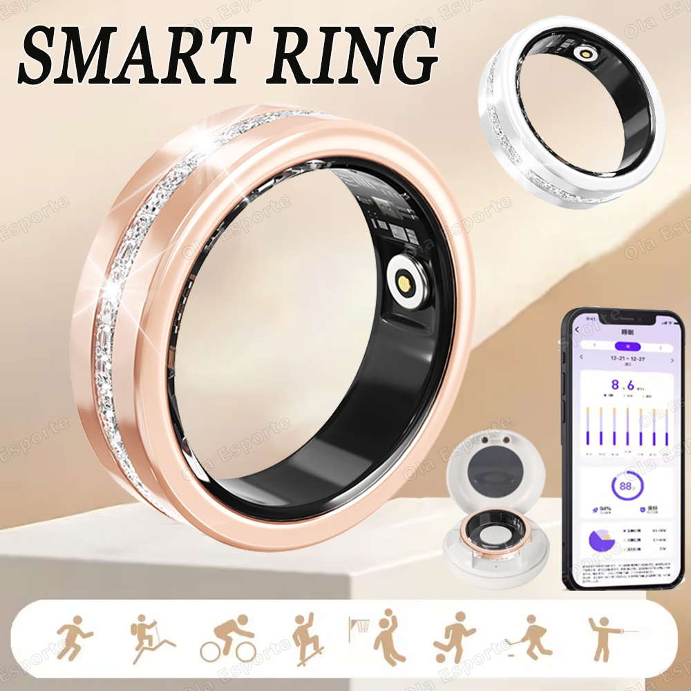 خاتم ذكي جديد 2026 للسيدات لمر - مراجعة Smart Ring Health Tracker Heart Rate Sleep وسعره
