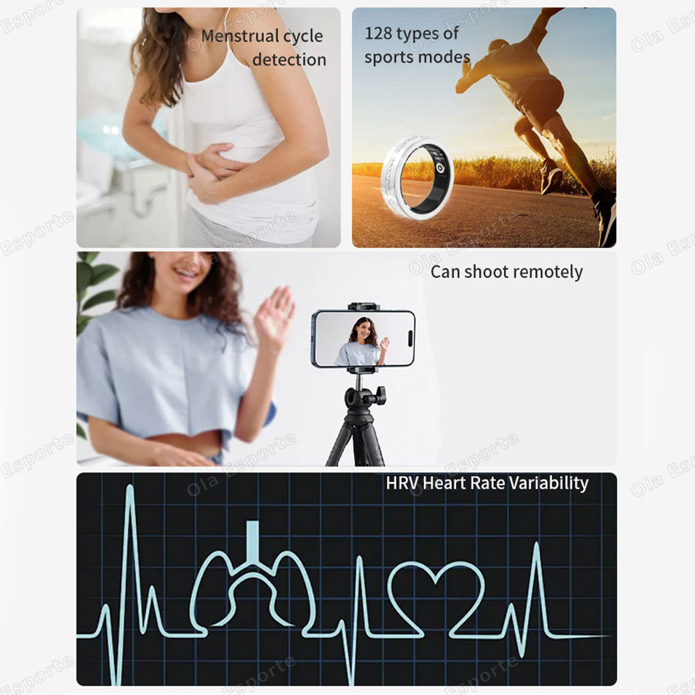 خاتم ذكي جديد 2026 للسيدات لمر - مراجعة Smart Ring Health Tracker Heart Rate Sleep وسعره