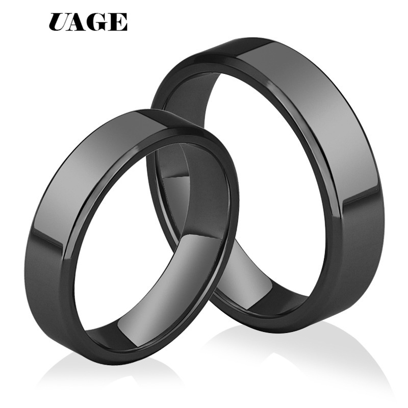 UAGE خواتم عالية الجودة من الف - مراجعة Smart Ring Stainless Steel Black Gold وسعره