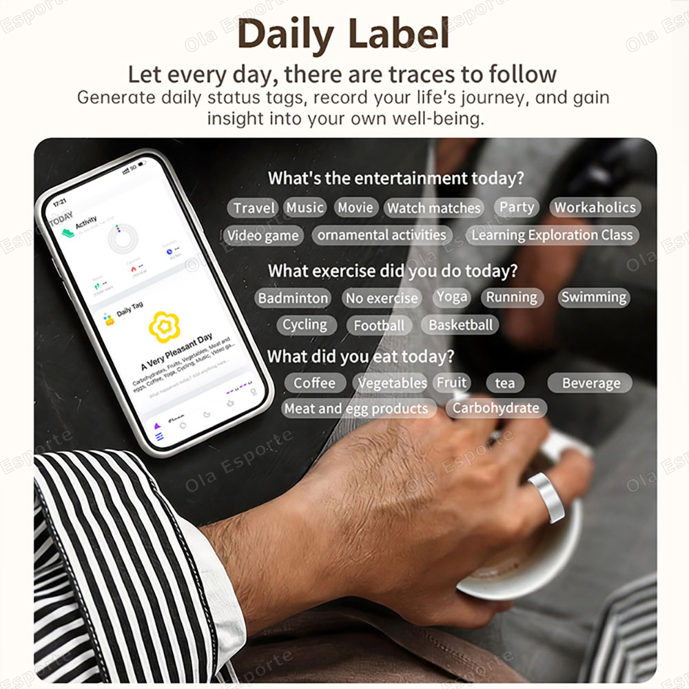 خاتم ذكي 2026 لتتبع اللياقة ال - مراجعة Smart Ring Step Calorie Fitness Monitor وسعره