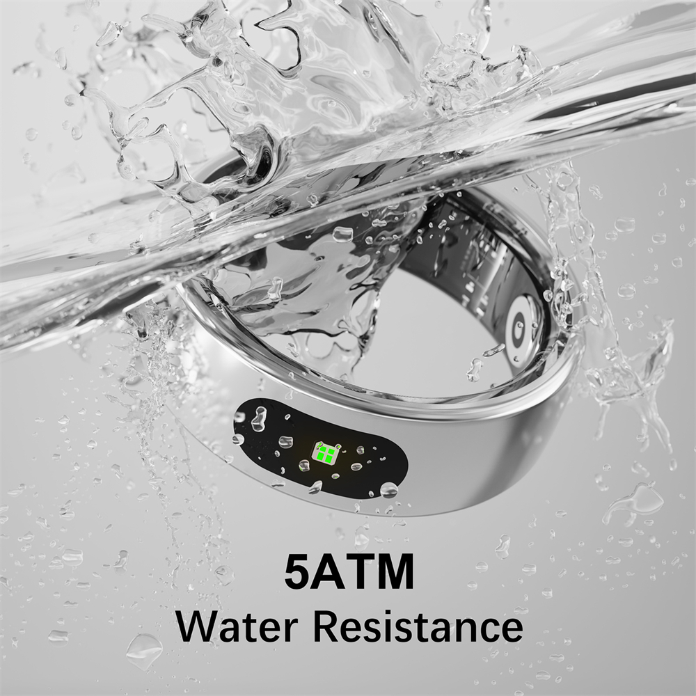 خاتم IMIKI الذكي مع شاشة عرض و - مراجعة Smart Ring Health Tracker Heart Rate Sleep وسعره