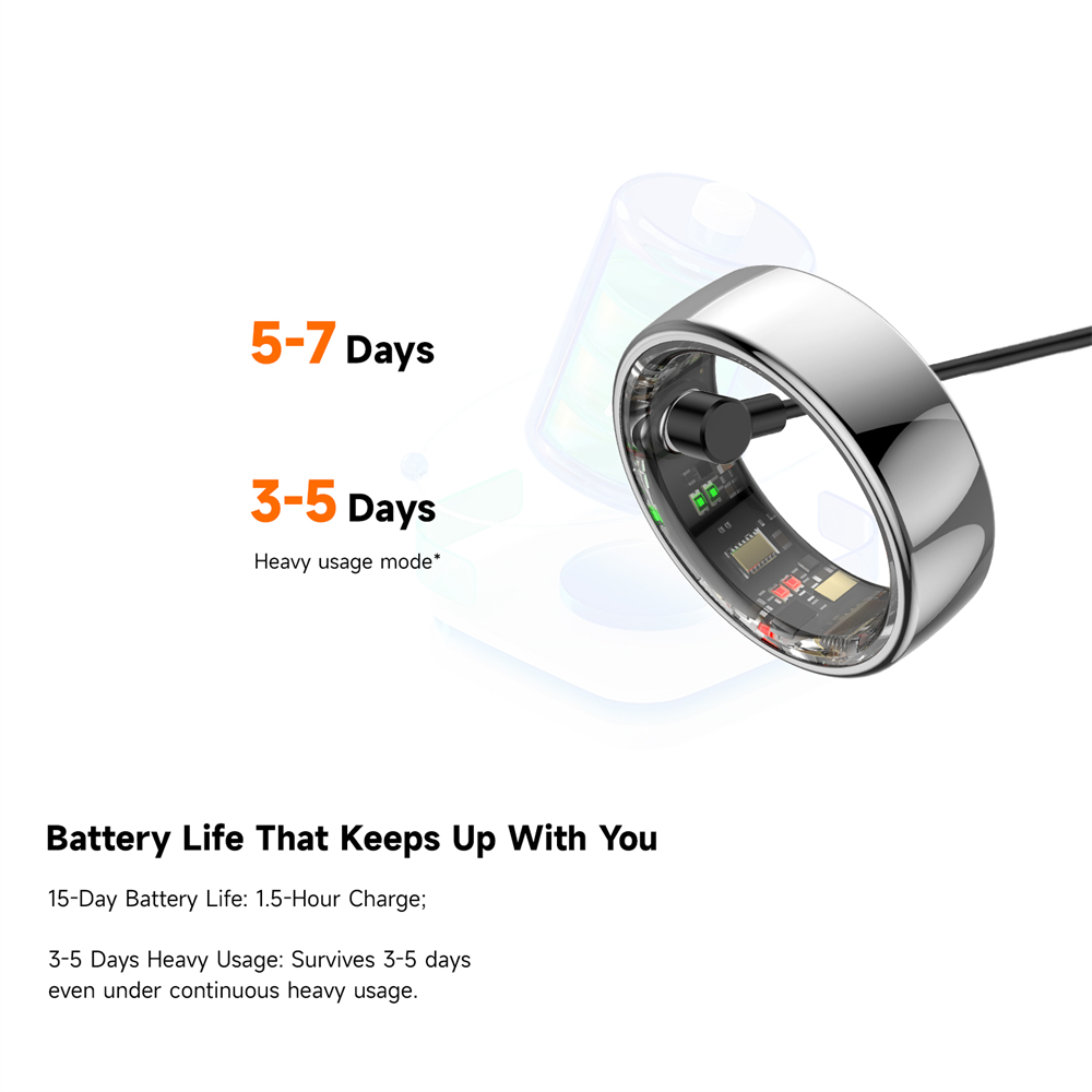 خاتم IMIKI الذكي مع شاشة عرض و - مراجعة Smart Ring Health Tracker Heart Rate Sleep وسعره