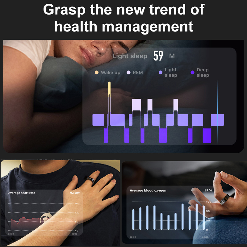 AMZMAX R11C شاشة عرض حلقة ذكية - مراجعة Smart Ring Health Tracker Heart Rate Sleep وسعره